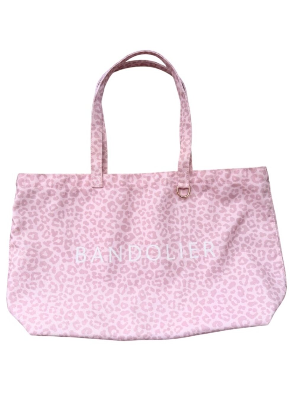 Bandolier Pink Leopard Print Tote Bag - Limited Edition Canvas Travel Tote, OS